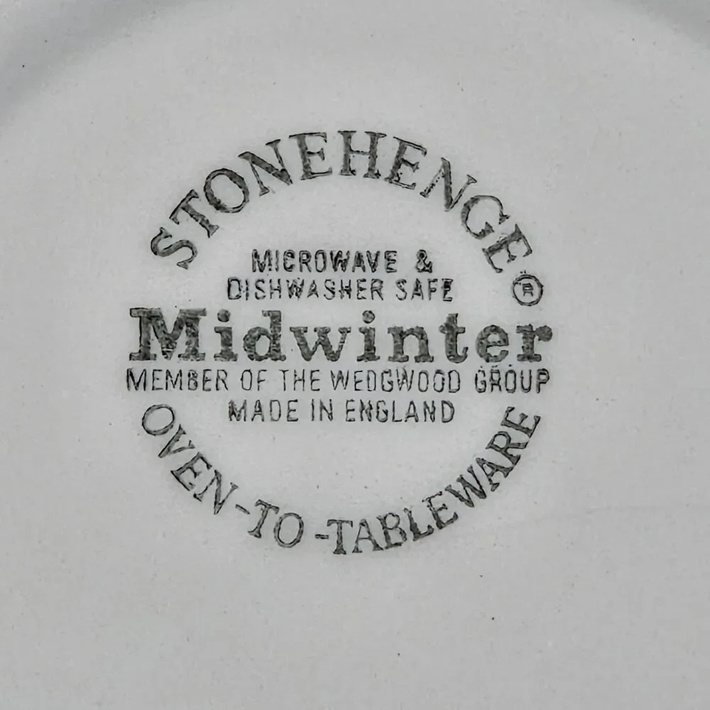 Midwinter Stonehenge Set Of 3 White 10 1/2